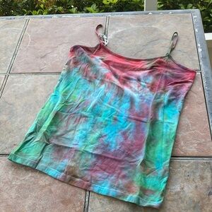 Women's Tie-Dye Spaghetti Strap Camisole - Multicolor